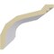 Ekena Millwork 3 3/4"H x 4 1/8"P x 5 5/8"F x 94 1/2"L Dylan Traditional Smooth Crown Moulding MLD03X04X05DY - alternate 2